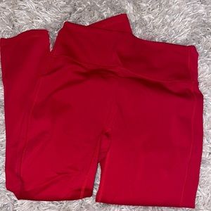 Red Fabletics leggings